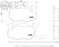 Set placute frana - frana disc 