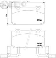 Set placute frana - frana disc 