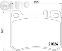 Set placute frana - frana disc 