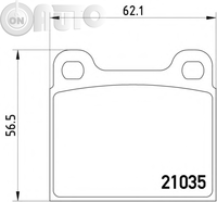 Set placute frana - frana disc 