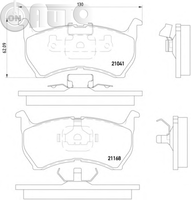 Set placute frana - frana disc 