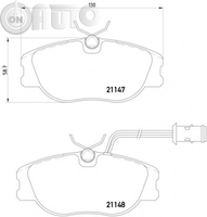 Set placute frana - frana disc 