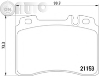 Set placute frana - frana disc 