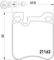 Set placute frana - frana disc 