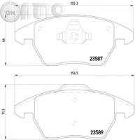 Set placute frana - frana disc 