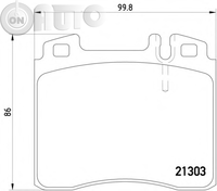 Set placute frana - frana disc 