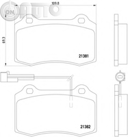 Set placute frana - frana disc 