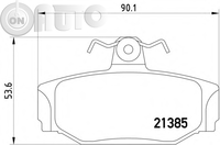 Set placute frana - frana disc 