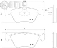Set placute frana - frana disc 