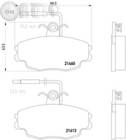 Set placute frana - frana disc 