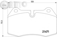 Set placute frana - frana disc 