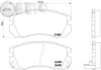 Set placute frana - frana disc 