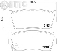 Set placute frana - frana disc 