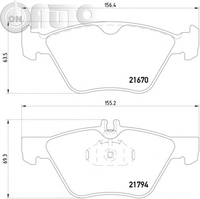 Set placute frana - frana disc 
