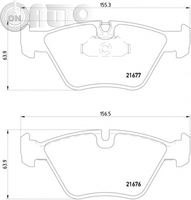 Set placute frana - frana disc 