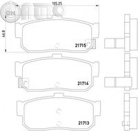 Set placute frana - frana disc 