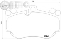 Set placute frana - frana disc 