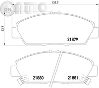 Set placute frana - frana disc 