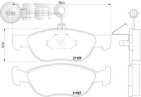 Set placute frana - frana disc 