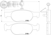 Set placute frana - frana disc 
