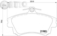Set placute frana - frana disc 