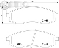 Set placute frana - frana disc 