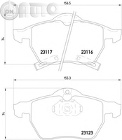Set placute frana - frana disc 