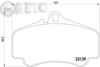 Set placute frana - frana disc 