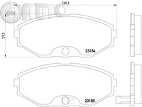 Set placute frana - frana disc 