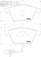 Set placute frana - frana disc 