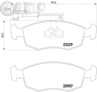 Set placute frana - frana disc 