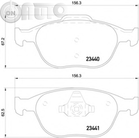 Set placute frana - frana disc 