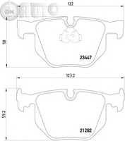 Set placute frana - frana disc 