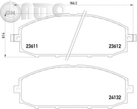 Set placute frana - frana disc 