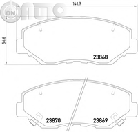 Set placute frana - frana disc 