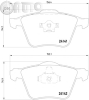 Set placute frana - frana disc 