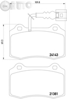 Set placute frana - frana disc 