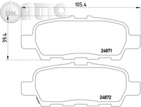 Set placute frana - frana disc 