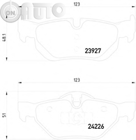 Set placute frana - frana disc 