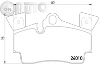 Set placute frana - frana disc 