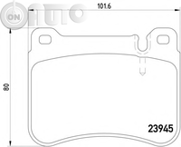 Set placute frana - frana disc 
