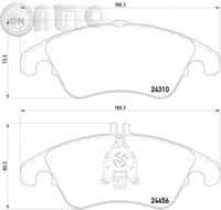 Set placute frana - frana disc 