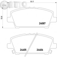 Set placute frana - frana disc 