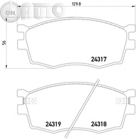 Set placute frana - frana disc 