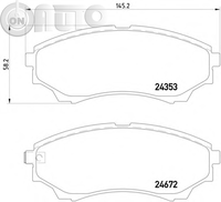 Set placute frana - frana disc 