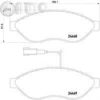 Set placute frana - frana disc 