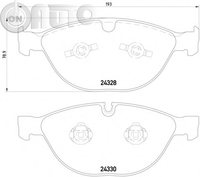 Set placute frana - frana disc 