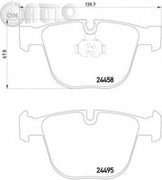 Set placute frana - frana disc 