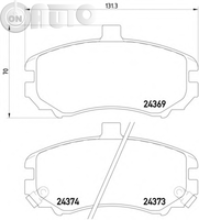 Set placute frana - frana disc 