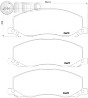 Set placute frana - frana disc 
